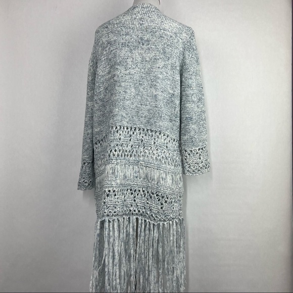 BlankNyc Blue Size Small Women's Long Sleeve Cardigan - Picture 4 of 8